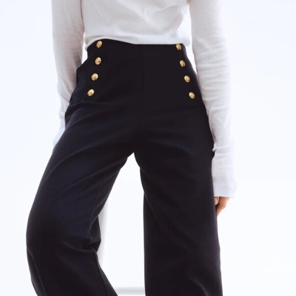 H&M High Waist Sailor Pants  XS - Picture 3 of 11